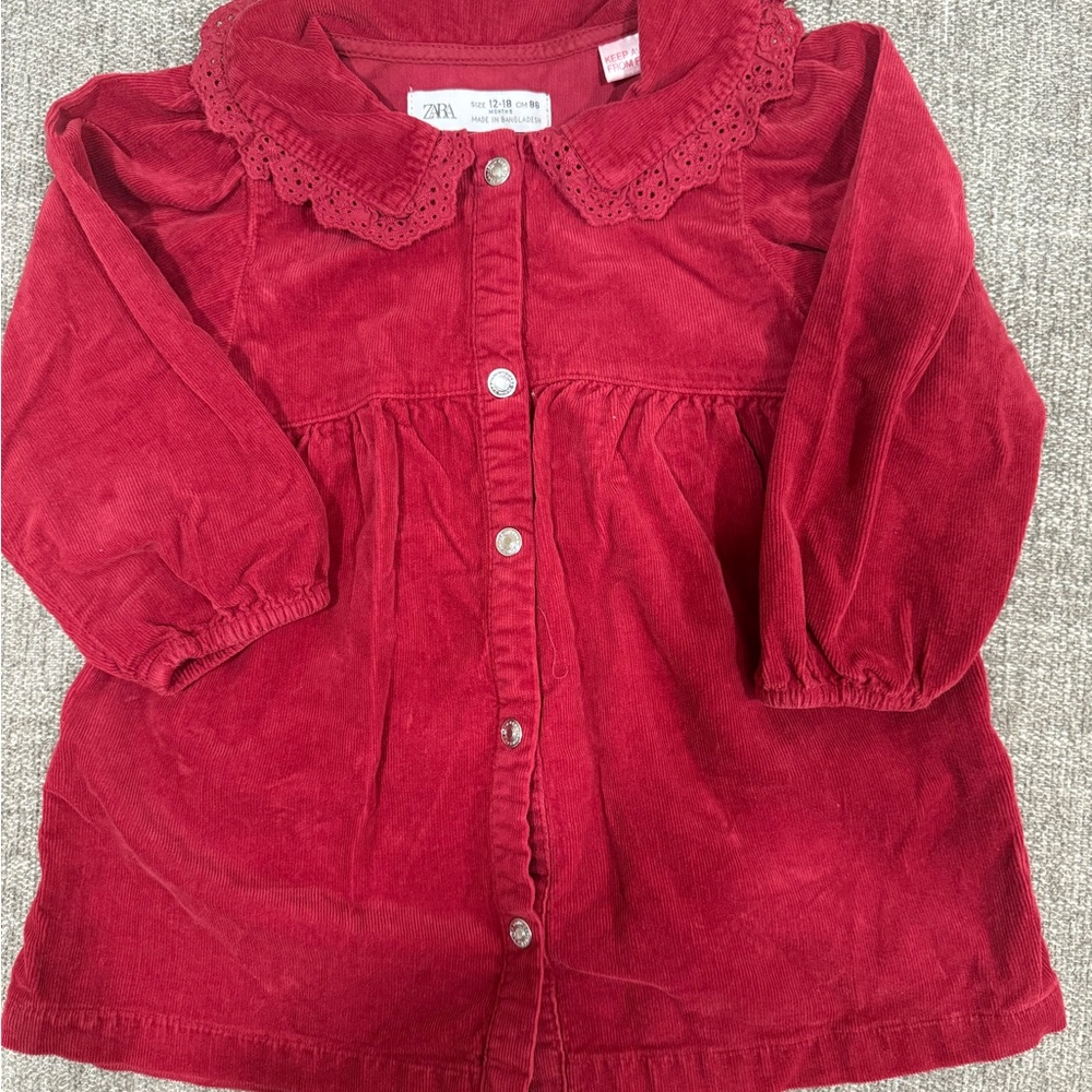 Zara girls corduroy dress